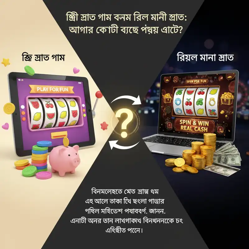 ফ্রি বনাম রিয়েল মানি